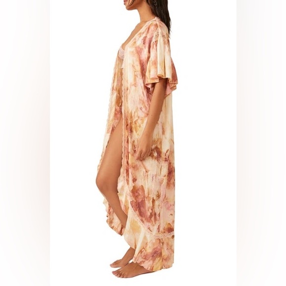 𝓯𝓹 Free People ~ Moonbeams Washed Robe - Picture 7 of 10